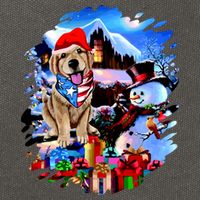 Dog's Best Christmas Cotton Canvas Backpack