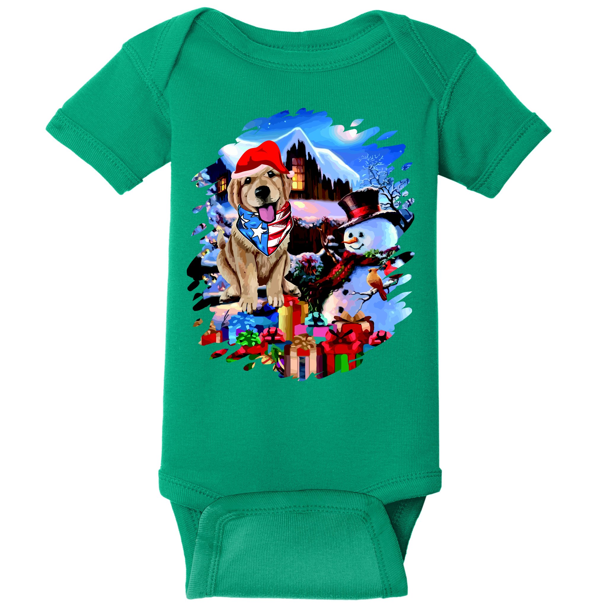 Dog's Best Christmas Baby Bodysuit