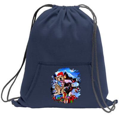 Dog's Best Christmas Sweatshirt Cinch Pack Bag