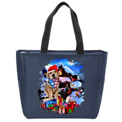 Dog's Best Christmas Zip Tote Bag