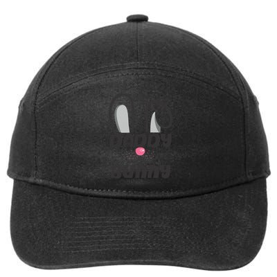 Daddy Bunny Cute Easter Matching Family Easter Dad Gift 7-Panel Snapback Hat