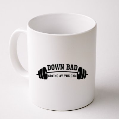 Down Bad Crying At The Gym Coffee Mug