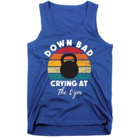 Down Bad Crying At The Gym Vintage Rertro Meaningful Gift Tank Top