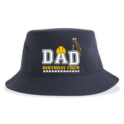 Dad Birthday Crew Construction Birthday Party Sustainable Bucket Hat