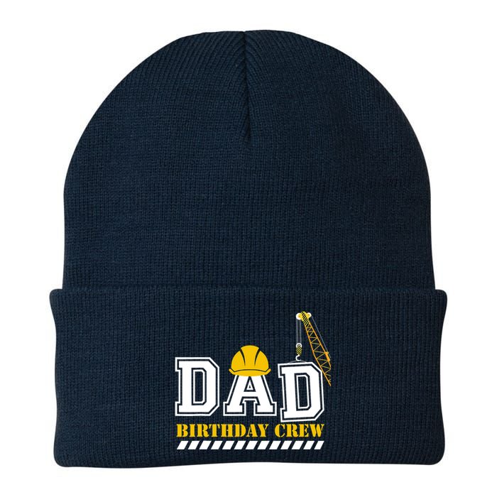 Dad Birthday Crew Construction Birthday Party Knit Cap Winter Beanie