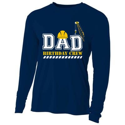 Dad Birthday Crew Construction Birthday Party Cooling Performance Long Sleeve Crew