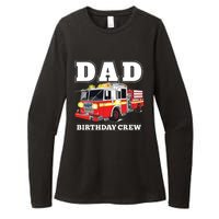 Dad Birthday Crew Fire Truck Firefighter Fireman Party Womens CVC Long Sleeve Shirt