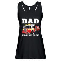 Dad Birthday Crew Fire Truck Firefighter Fireman Party Ladies Essential Flowy Tank