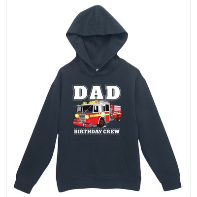 Dad Birthday Crew Fire Truck Firefighter Fireman Party Urban Pullover Hoodie