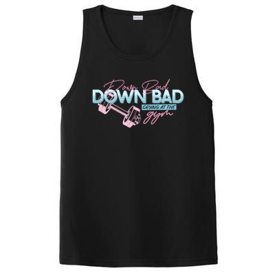 Down Bad Crying At The Gym Vintage Funny Gift PosiCharge Competitor Tank