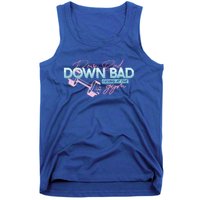 Down Bad Crying At The Gym Vintage Funny Gift Tank Top