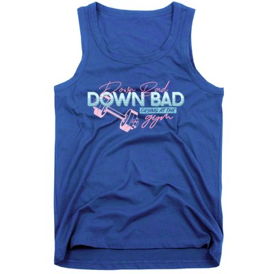 Down Bad Crying At The Gym Vintage Funny Gift Tank Top