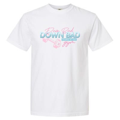 Down Bad Crying At The Gym Vintage Funny Gift Garment-Dyed Heavyweight T-Shirt