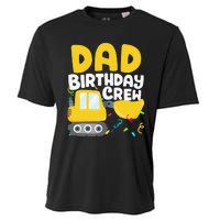 Dad Birthday Crew Construction Truck Excavator Daddy Papa Cooling Performance Crew T-Shirt