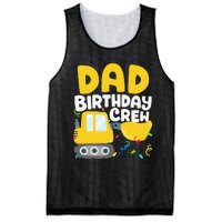 Dad Birthday Crew Construction Truck Excavator Daddy Papa Mesh Reversible Basketball Jersey Tank