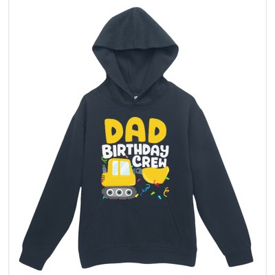 Dad Birthday Crew Construction Truck Excavator Daddy Papa Urban Pullover Hoodie