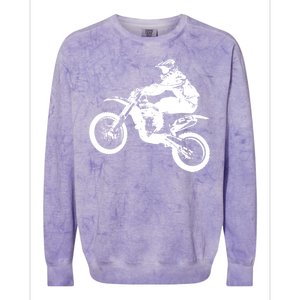 Dirt Bike Cool Gift Motocross Enduro Cool Gift Colorblast Crewneck Sweatshirt