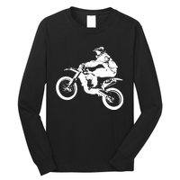 Dirt Bike Cool Gift Motocross Enduro Cool Gift Long Sleeve Shirt