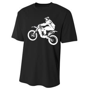 Dirt Bike Cool Gift Motocross Enduro Cool Gift Performance Sprint T-Shirt