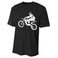 Dirt Bike Cool Gift Motocross Enduro Cool Gift Performance Sprint T-Shirt