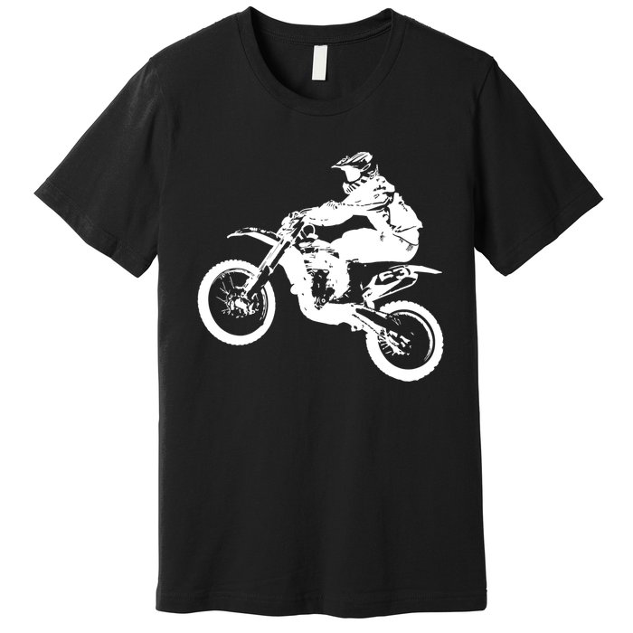 Dirt Bike Cool Gift Motocross Enduro Cool Gift Premium T-Shirt