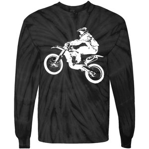 Dirt Bike Cool Gift Motocross Enduro Cool Gift Tie-Dye Long Sleeve Shirt