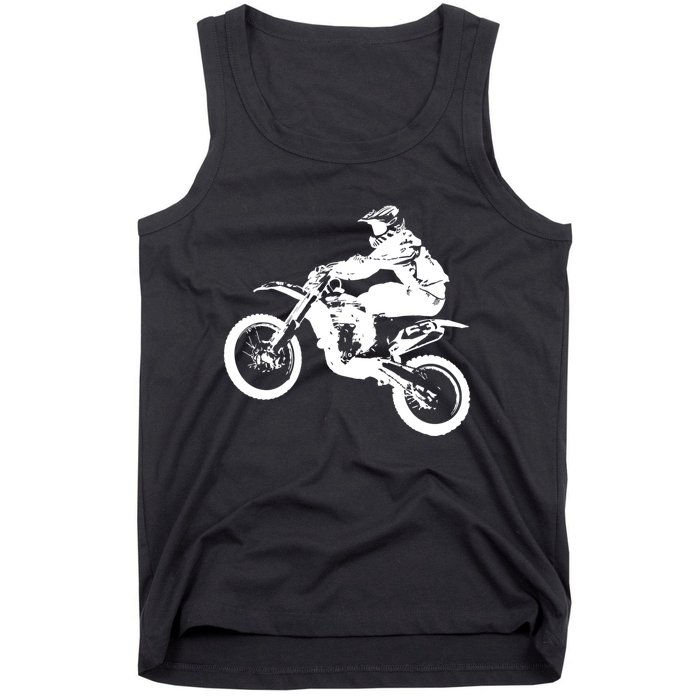 Dirt Bike Cool Gift Motocross Enduro Cool Gift Tank Top