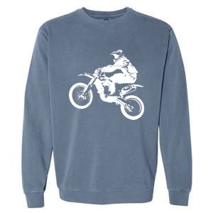 Dirt Bike Cool Gift Motocross Enduro Cool Gift Garment-Dyed Sweatshirt