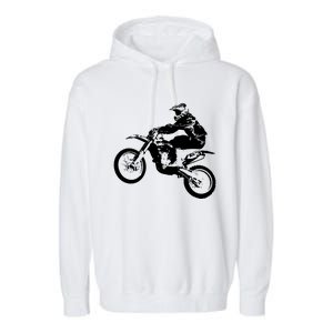 Dirt Bike Cool Gift Motocross Enduro Cool Gift Garment-Dyed Fleece Hoodie