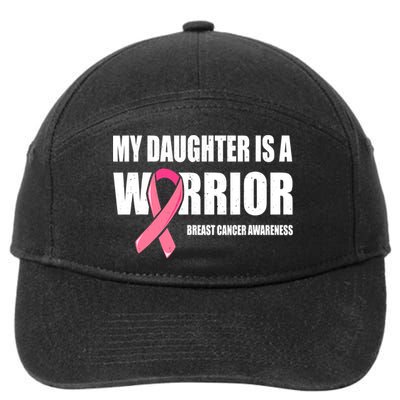 Daughter Breast Cancer Breast Cancer Warrior 7-Panel Snapback Hat