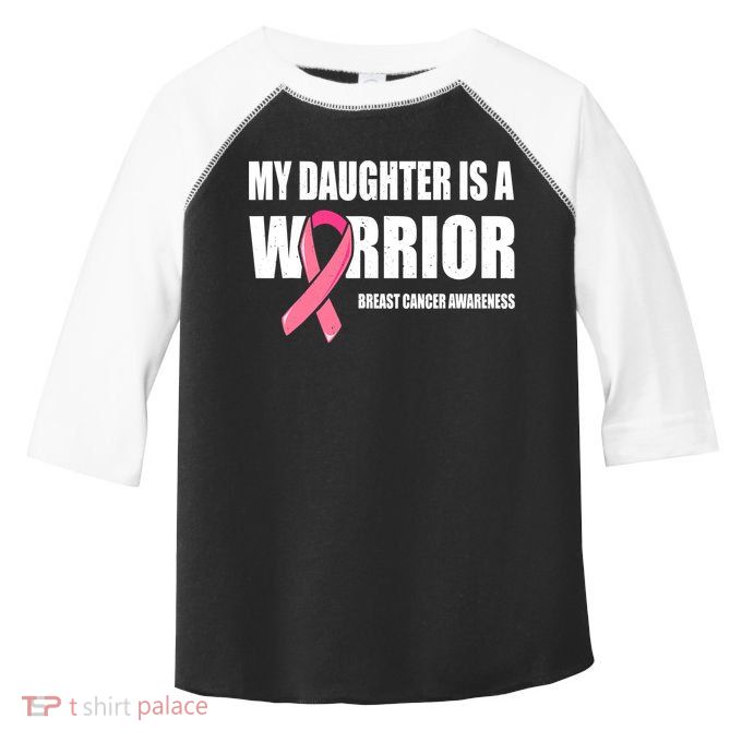 Daughter Breast Cancer Breast Cancer Warrior Toddler Fine Jersey T-Shirt