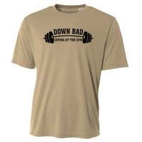 Down Bad Crying At The Gym Cooling Performance Crew T-Shirt