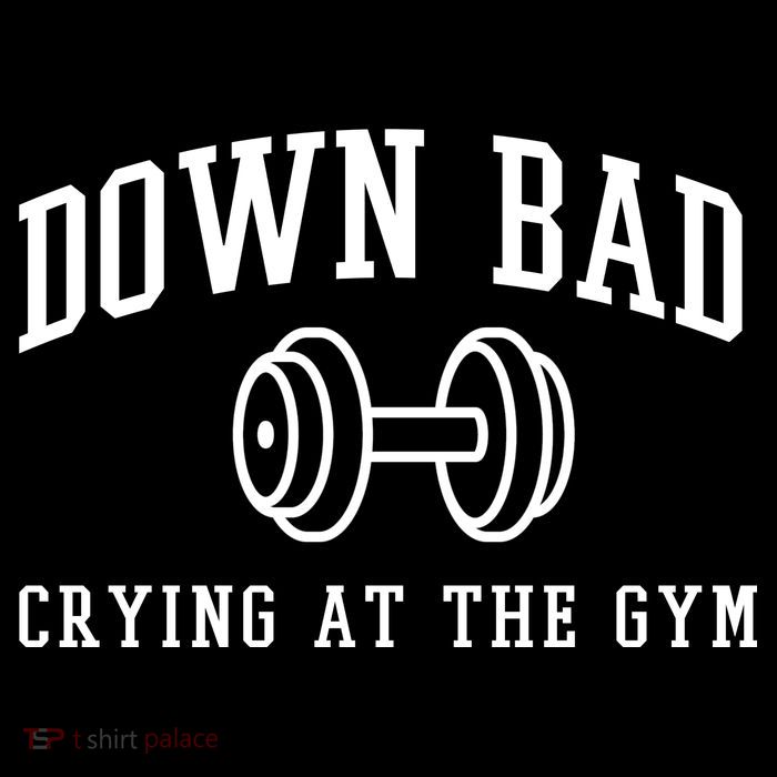 Down Bad Crying At The Gym Funny Flexfit Unipanel Trucker Cap