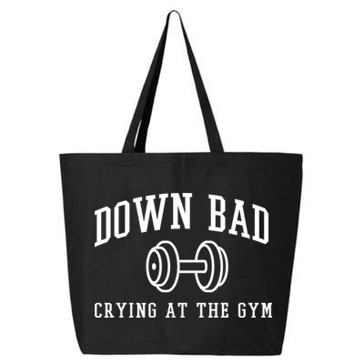 Down Bad Crying At The Gym Funny 25L Jumbo Tote