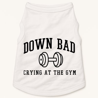 Down Bad Crying At The Gym Funny Doggie Tank