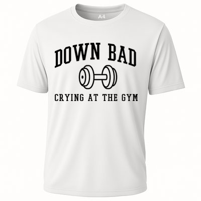 Down Bad Crying At The Gym Funny Performance Shirt