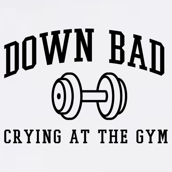 Down Bad Crying At The Gym Funny Button