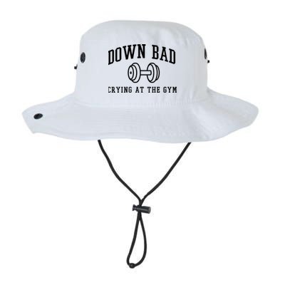 Down Bad Crying At The Gym Funny Bucket Hat