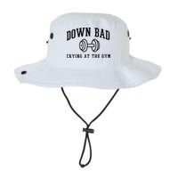 Down Bad Crying At The Gym Funny Bucket Hat