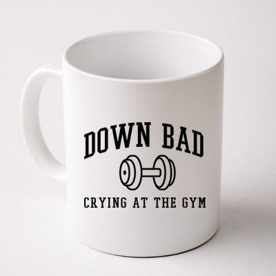 Down Bad Crying At The Gym Funny Mug