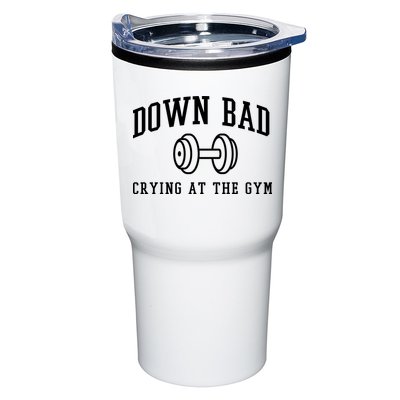 Down Bad Crying At The Gym Funny Tumbler