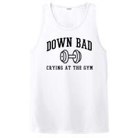 Down Bad Crying At The Gym Funny PosiCharge Competitor Tank