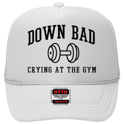 Down Bad Crying At The Gym Funny Trucker Hat