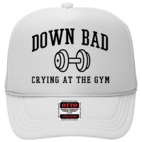 Down Bad Crying At The Gym Funny Hat