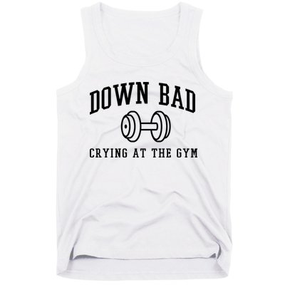 Down Bad Crying At The Gym Funny Tank Top