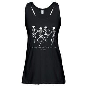 Dry Bones Come Alive Funny Skeleton Dancing Ladies Essential Flowy Tank