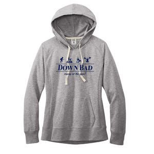 Down Bad Crying At The Gym Women's Fleece Hoodie