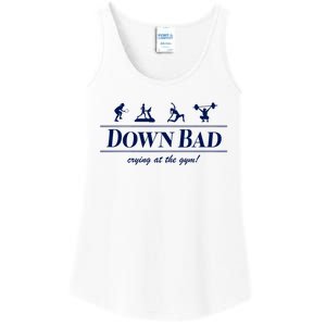 Down Bad Crying At The Gym Ladies Essential Tank