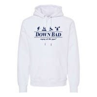 Down Bad Crying At The Gym Premium Hoodie