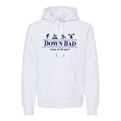 Down Bad Crying At The Gym Premium Hoodie